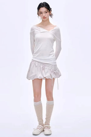 Energetic Patchwork Short Skirt