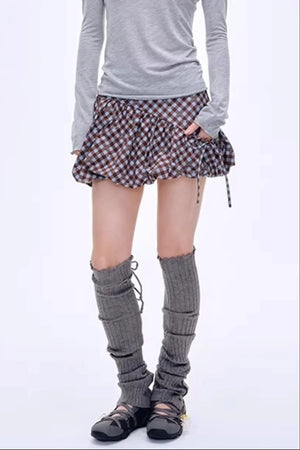 Energetic Patchwork Short Skirt