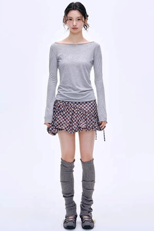 Energetic Patchwork Short Skirt