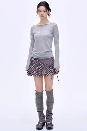 Energetic Patchwork Short Skirt
