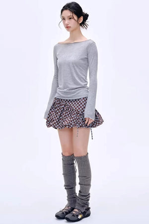 Energetic Patchwork Short Skirt