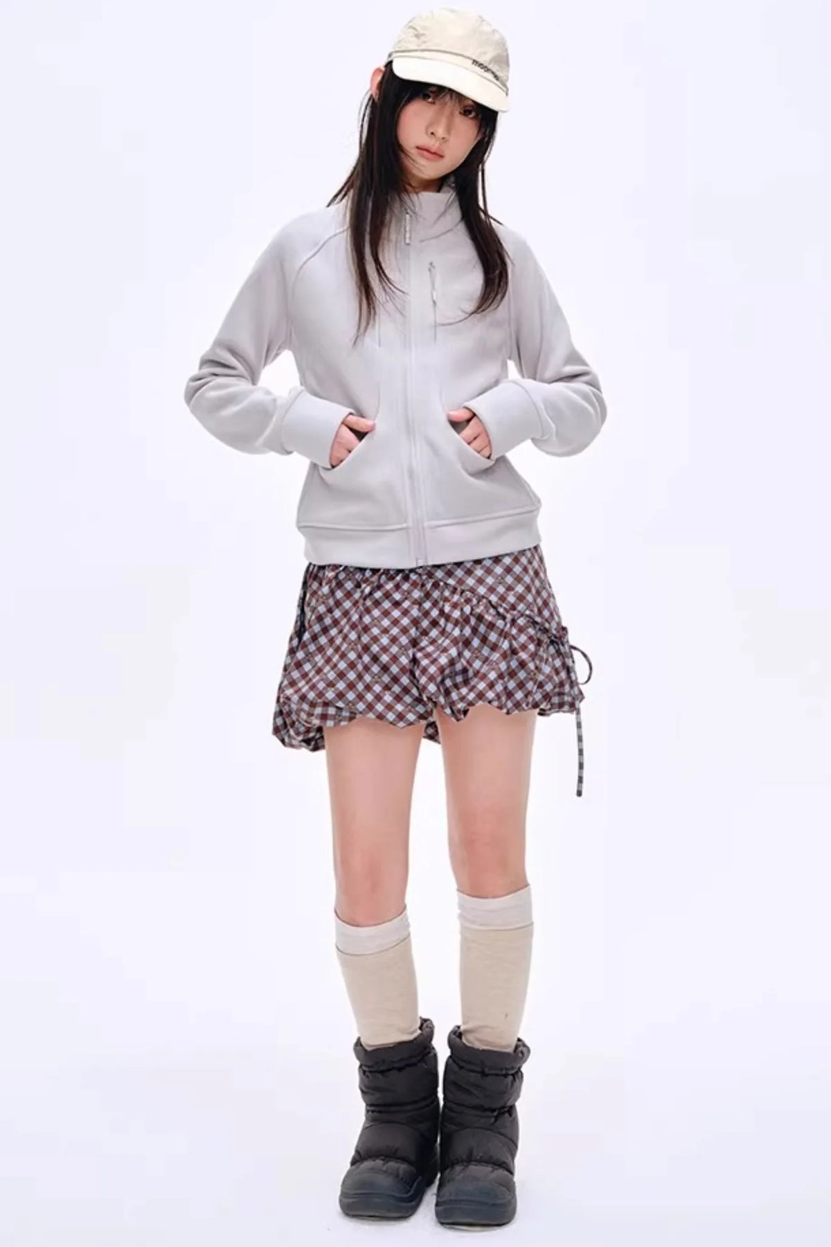 Energetic Patchwork Short Skirt