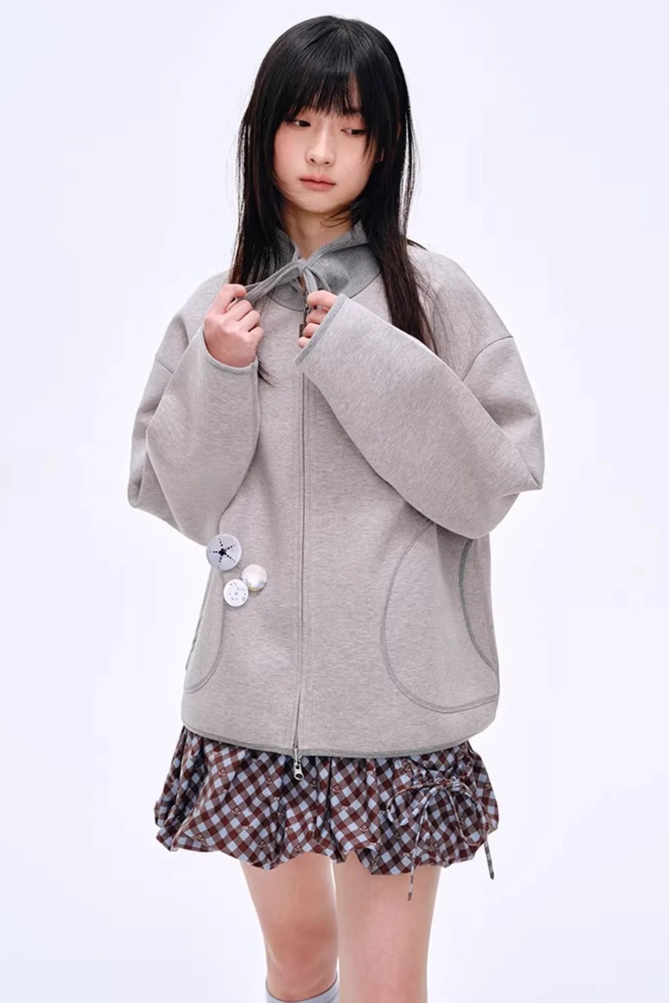 Energetic Patchwork Short Skirt