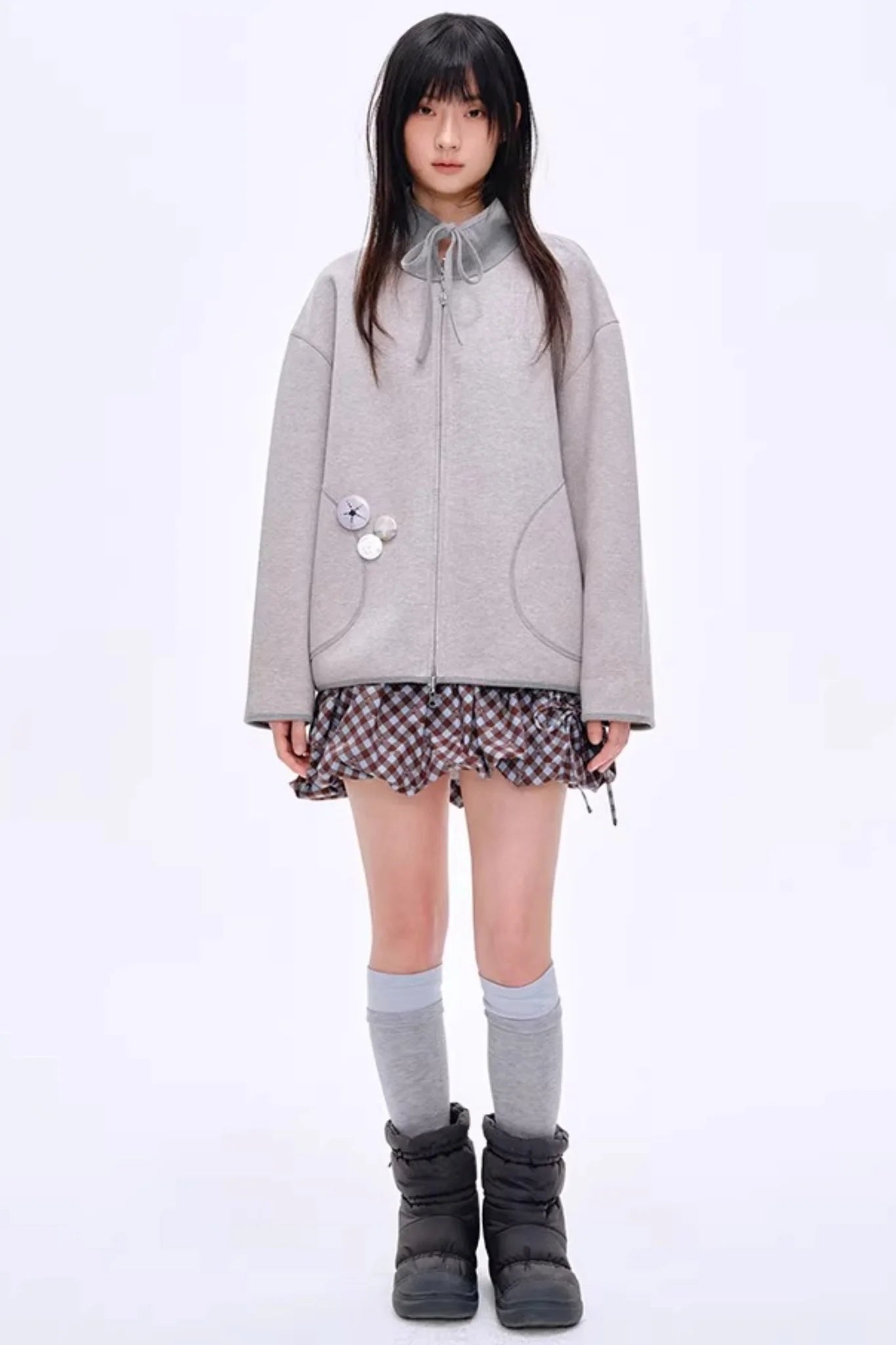 Energetic Patchwork Short Skirt