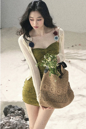 Entwined Vines Bodycon Dress Set-Up