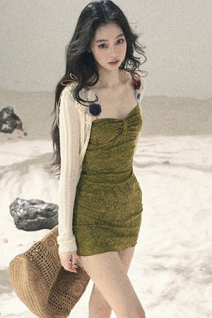 Entwined Vines Bodycon Dress Set-Up