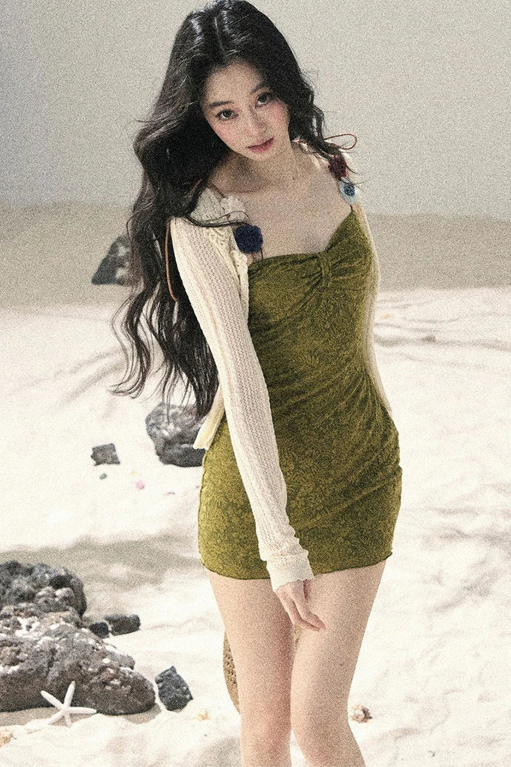 Entwined Vines Bodycon Dress Set-Up