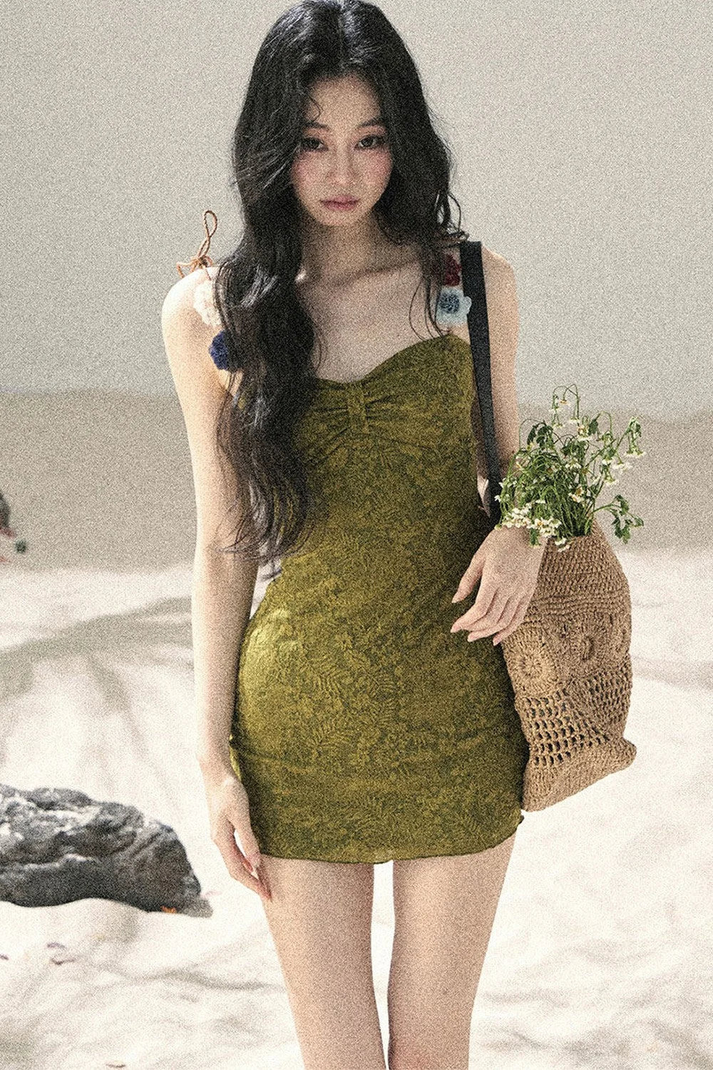 Entwined Vines Bodycon Dress Set-Up