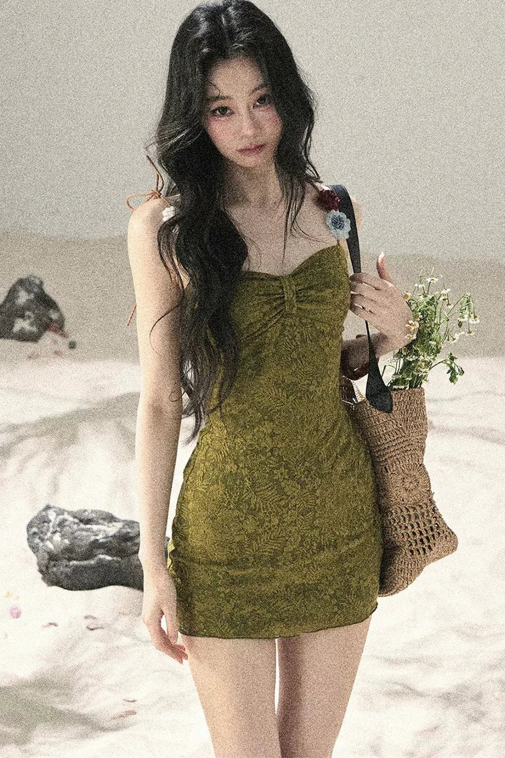 Entwined Vines Bodycon Dress Set-Up