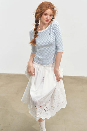 Envelope Striped Slim Top