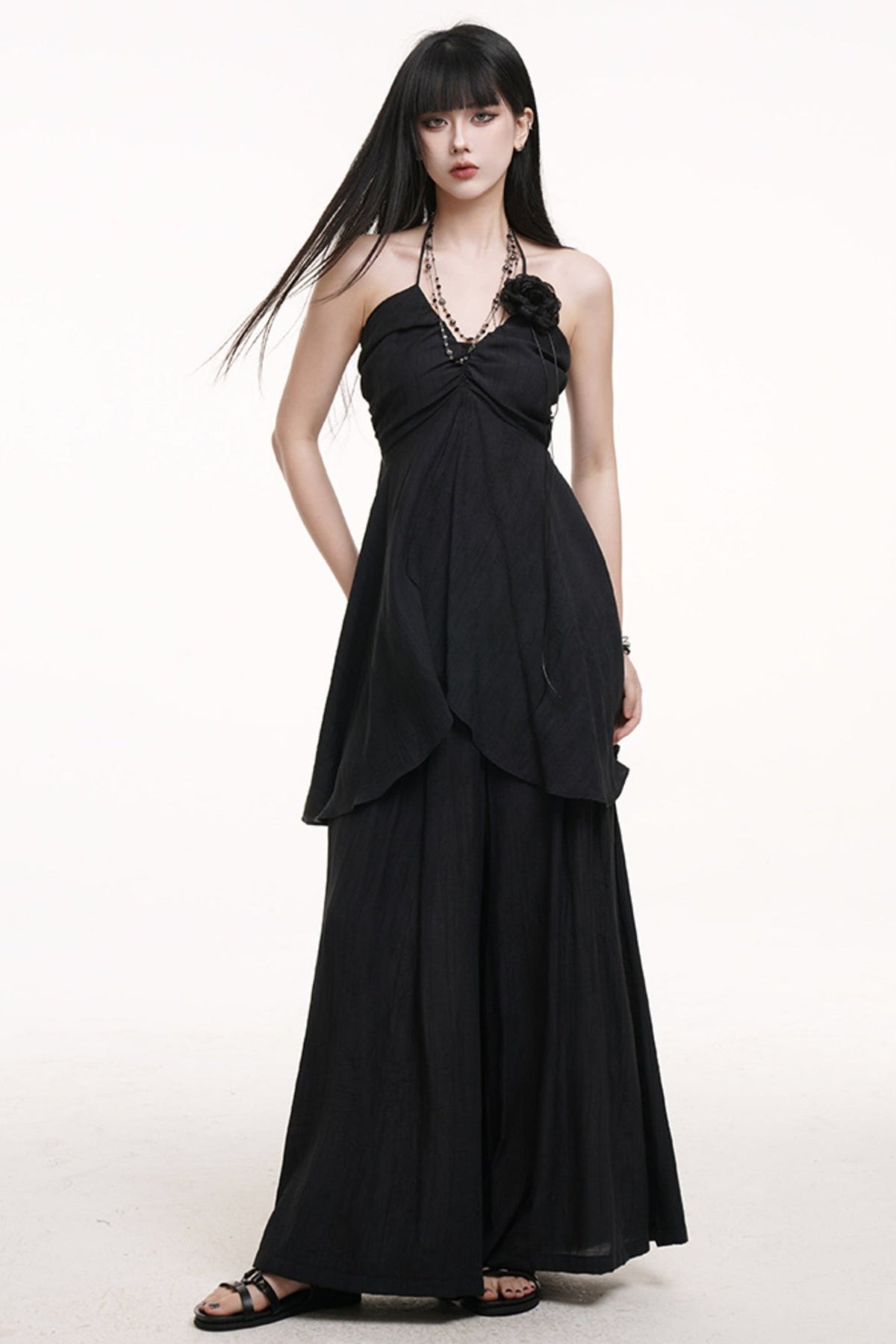 Ethereal Halter & Lounge Pants Set-Up