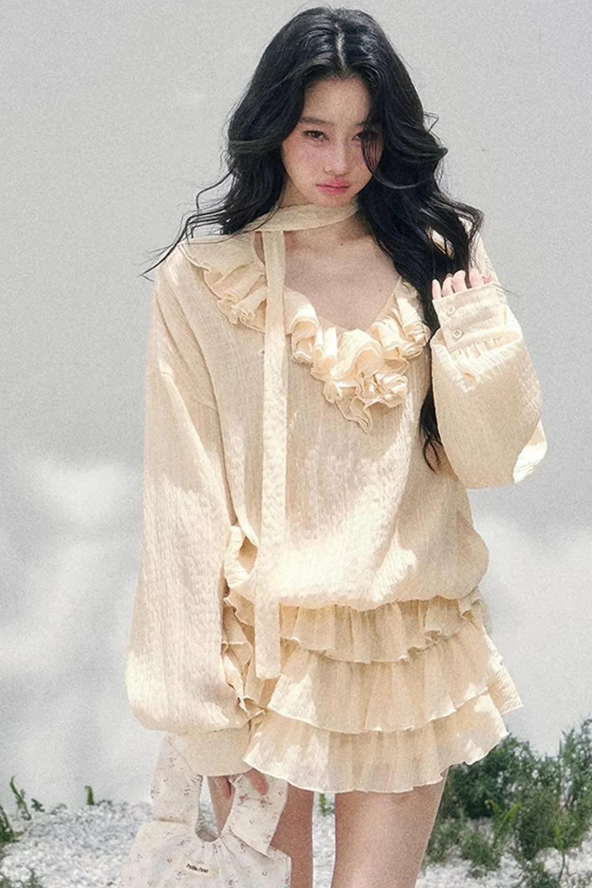 Evening Breeze French Dress Set