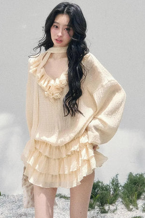 Evening Breeze French Dress Set