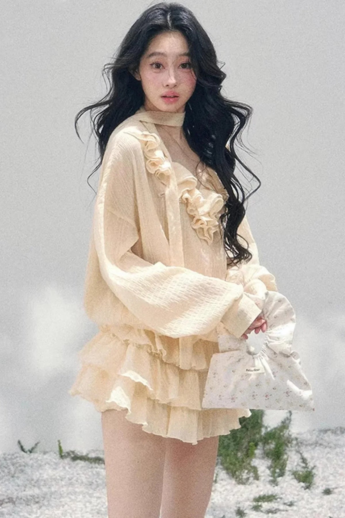 Evening Breeze French Dress Set