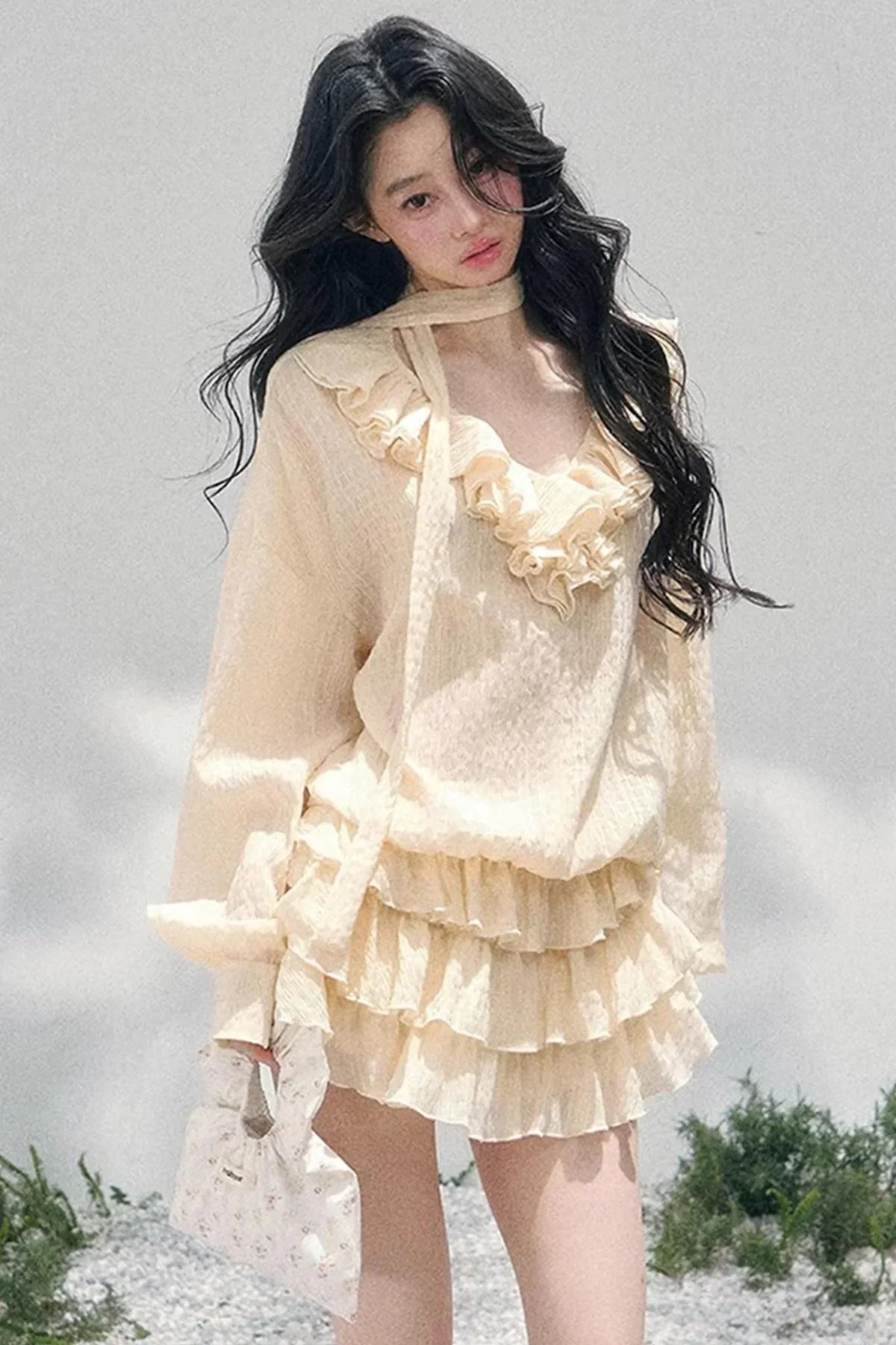 Evening Breeze French Dress Set
