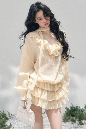 Evening Breeze French Dress Set