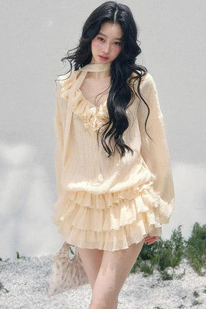 Evening Breeze French Dress Set