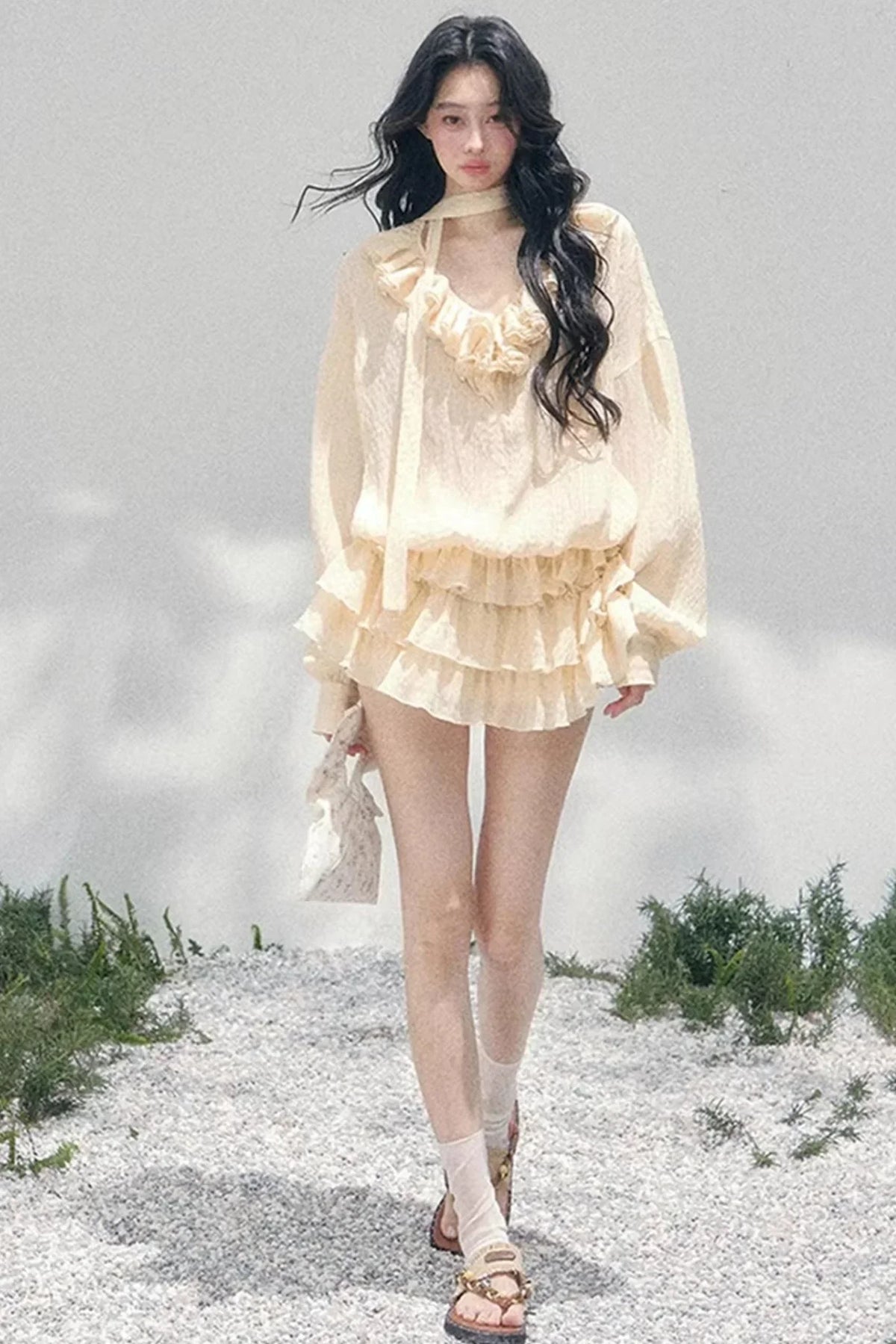 Evening Breeze French Dress Set