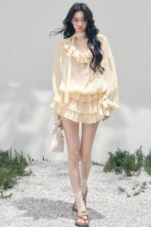 Evening Breeze French Dress Set
