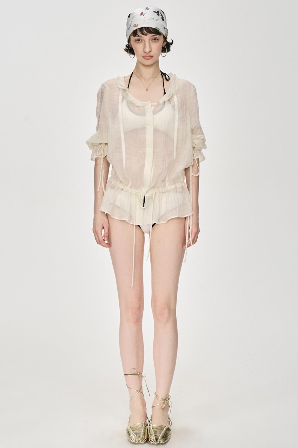 Exposed Clash Bra Top