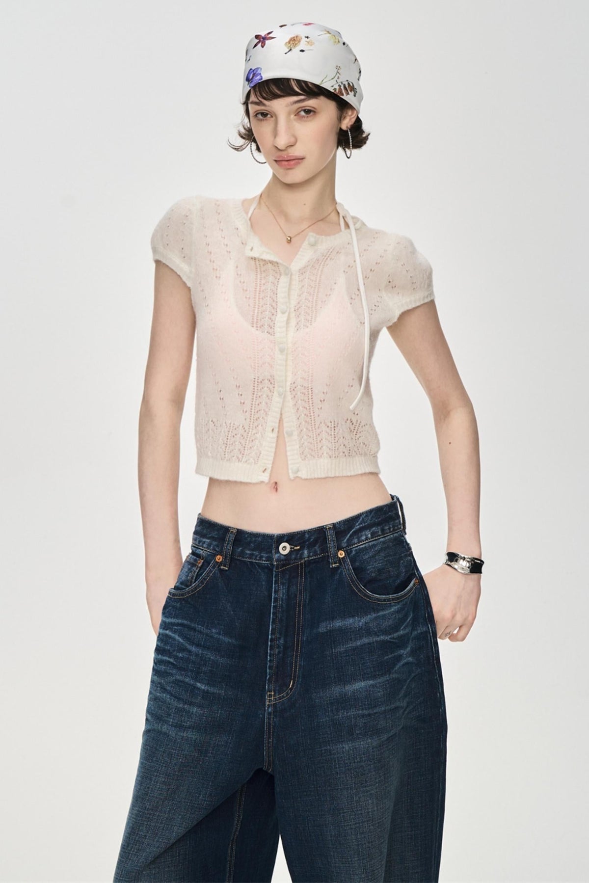 Exposed Clash Bra Top