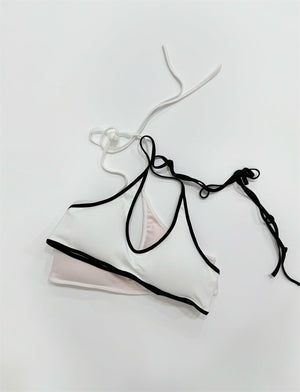 Exposed Clash Bra Top