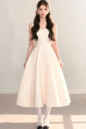 Exquisite French Spaghetti Strap Dress