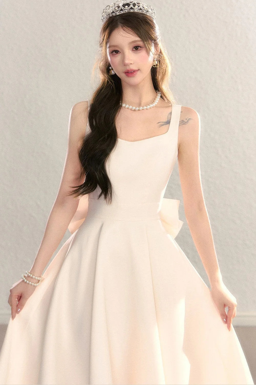 Exquisite French Spaghetti Strap Dress