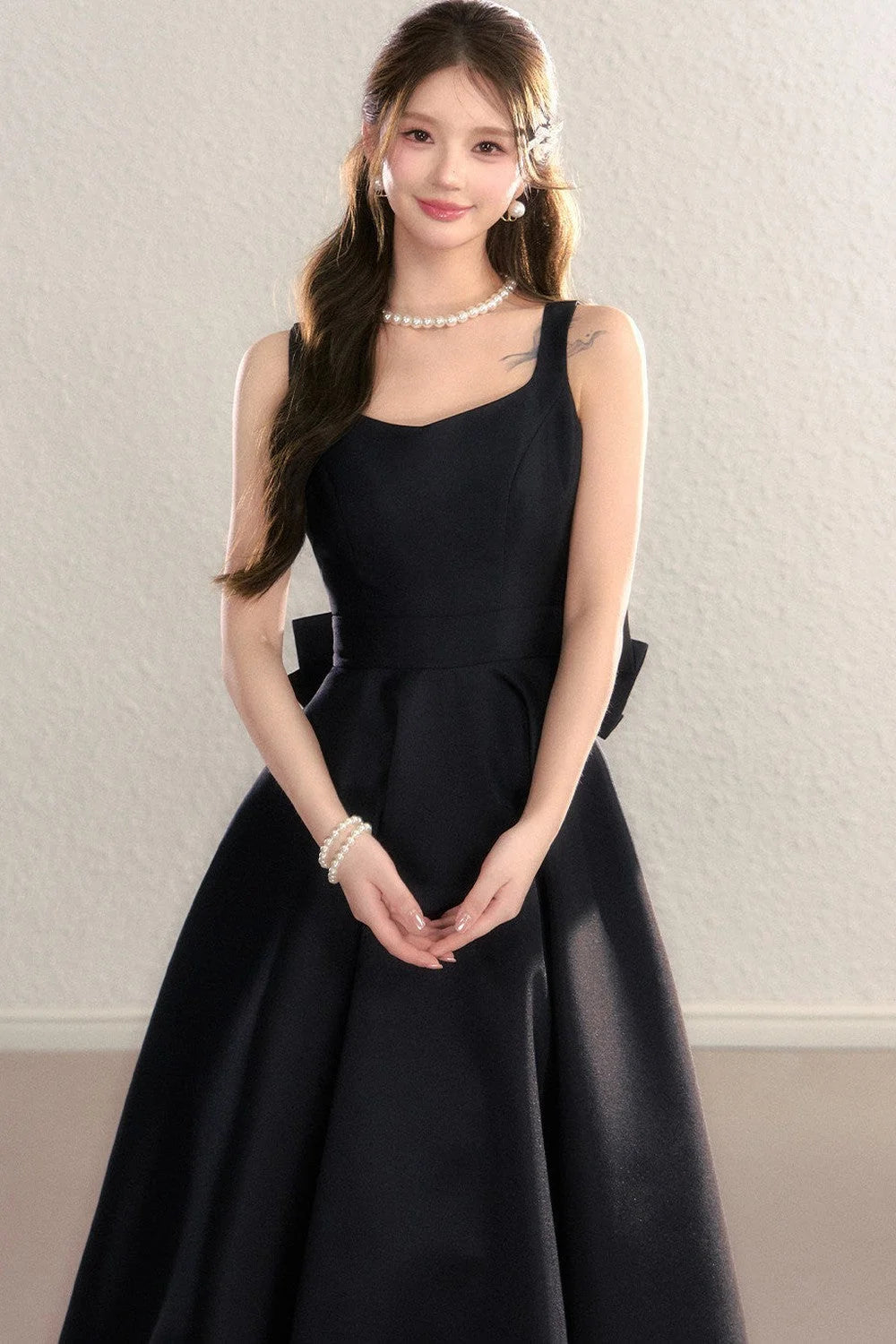 Exquisite French Spaghetti Strap Dress