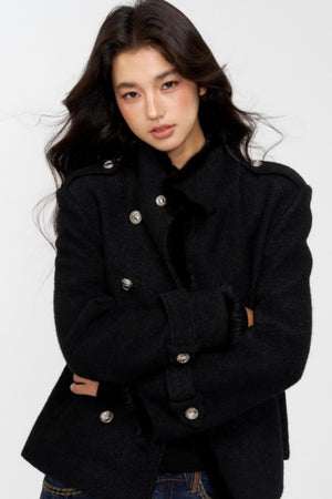 Exquisite Woolen Turtleneck Jacket