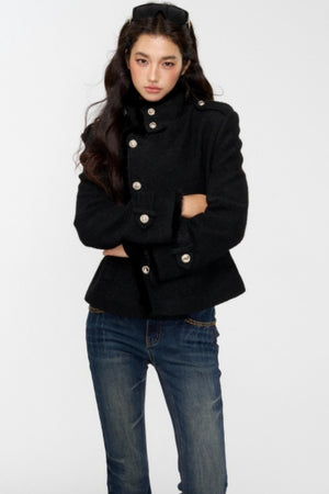Exquisite Woolen Turtleneck Jacket