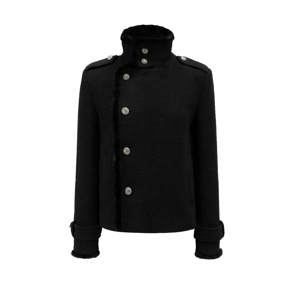 Exquisite Woolen Turtleneck Jacket