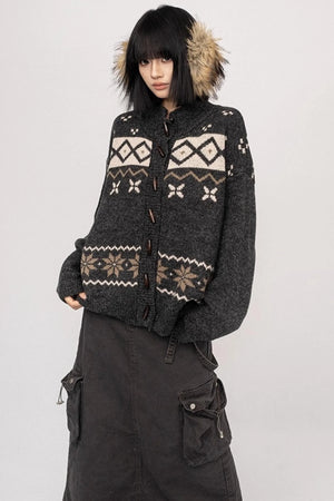 Fair Island Button Sweater