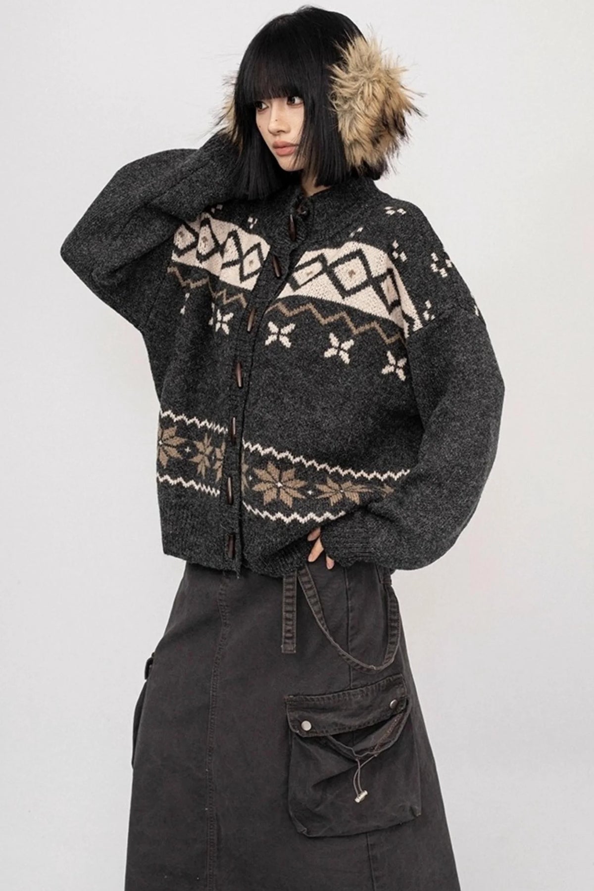 Fair Island Button Sweater