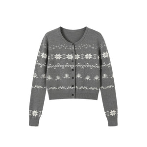 Fair Isle Crew Cardigan
