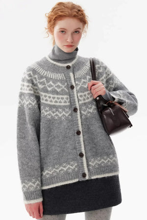 Fair Isle Jacquard Cardigan