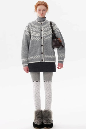 Fair Isle Jacquard Cardigan