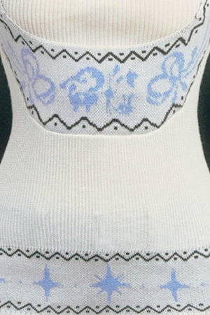 Fair Isle Jacquard Knit Sweater