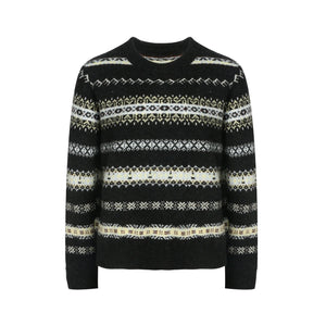Fair Isle Jacquard Striped Sweater