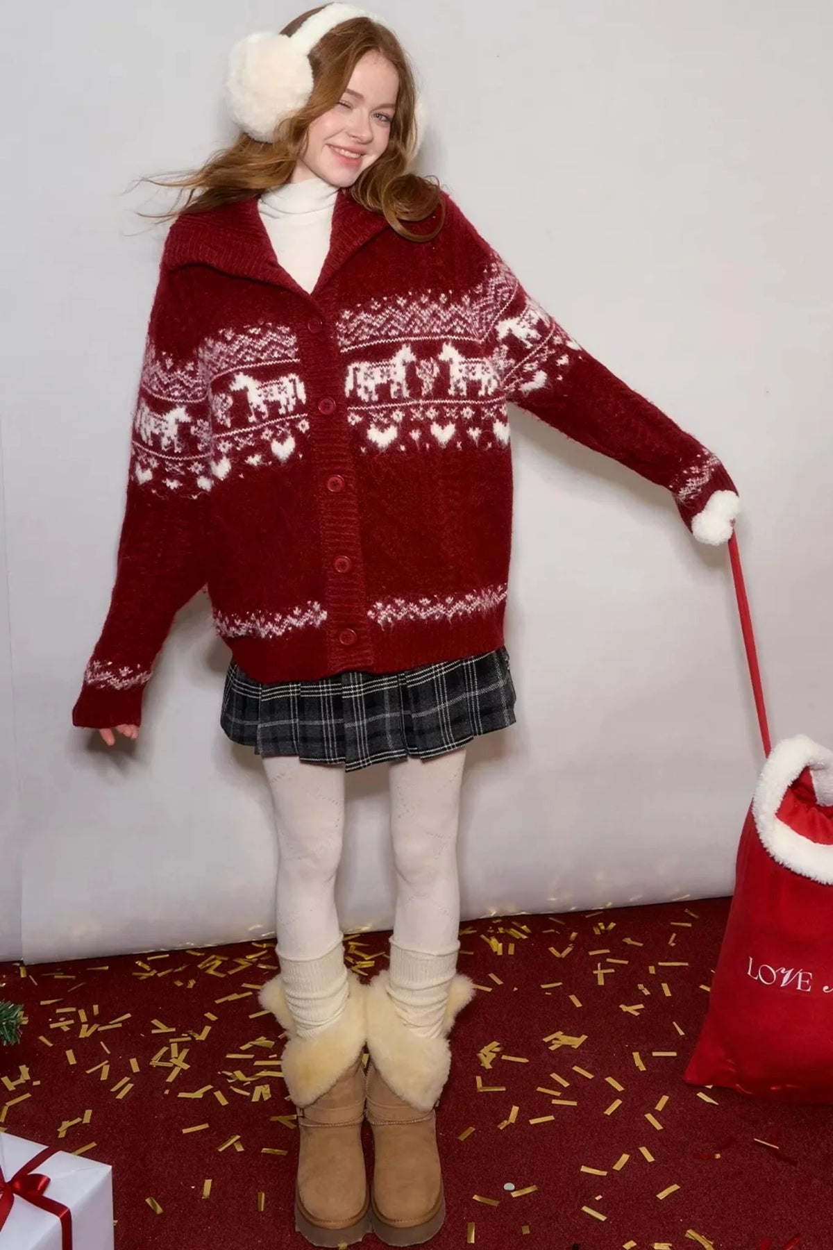 Fair Isle Knit Cardigan