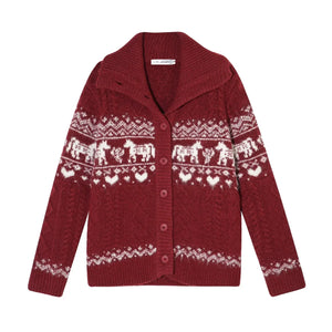 Fair Isle Knit Cardigan