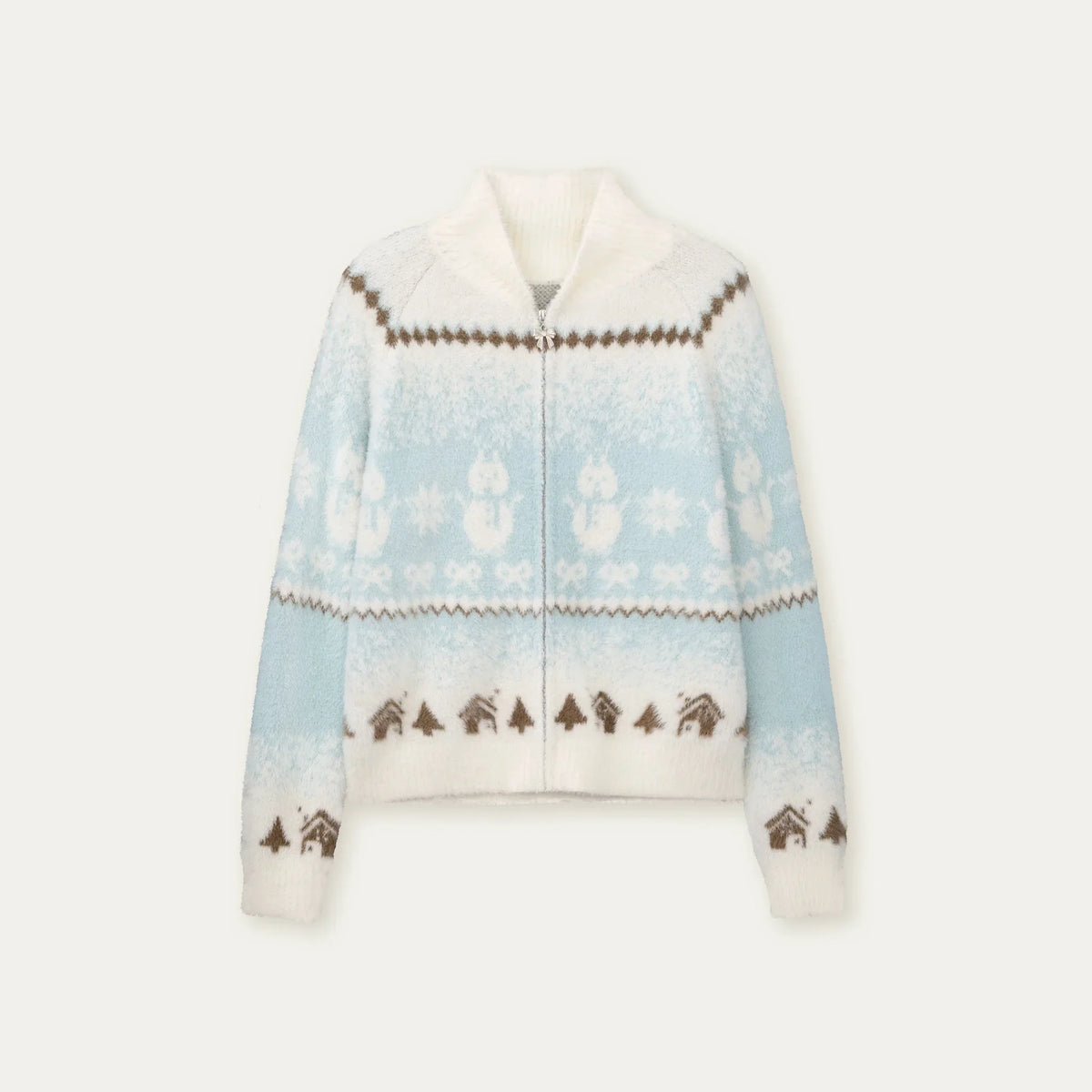 Fair Isle Mink Sweater Skirt Set-Up