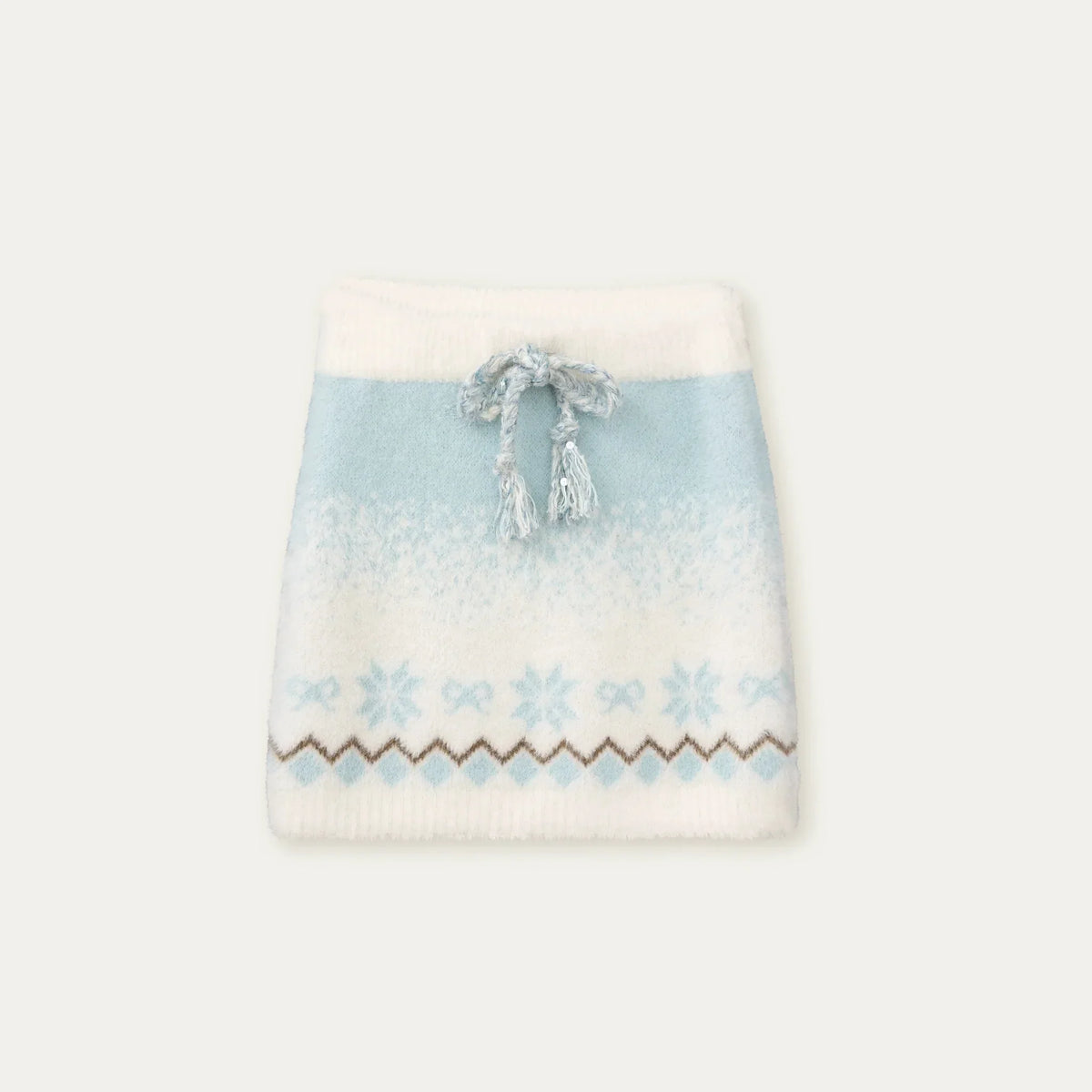 Fair Isle Mink Sweater Skirt Set-Up