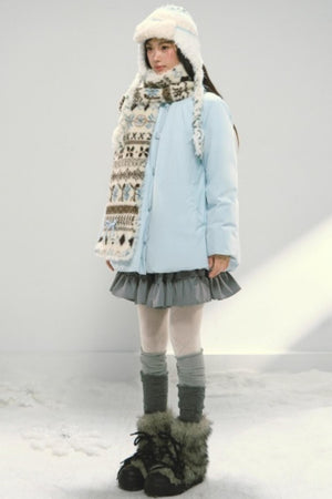 Fair Isle Plush Scarf