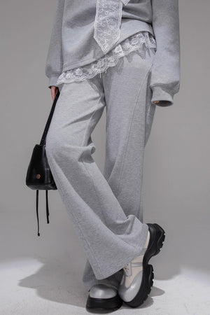 Fair Isle Printed Sweatshirt With Pants Set