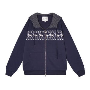 Fair Isle Quilted Jacket Pants Set-Up