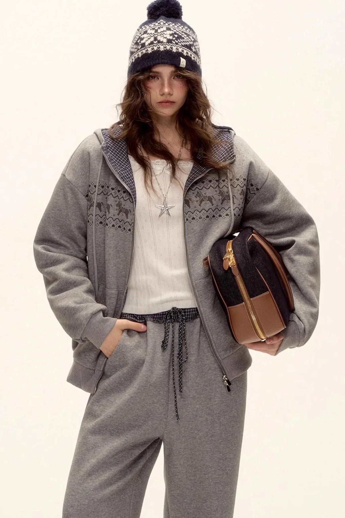 Fair Isle Quilted Jacket Set-Up