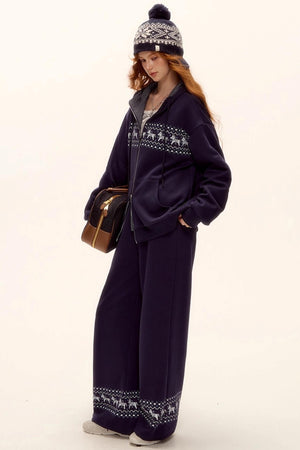 Fair Isle Quilted Jacket Set-Up