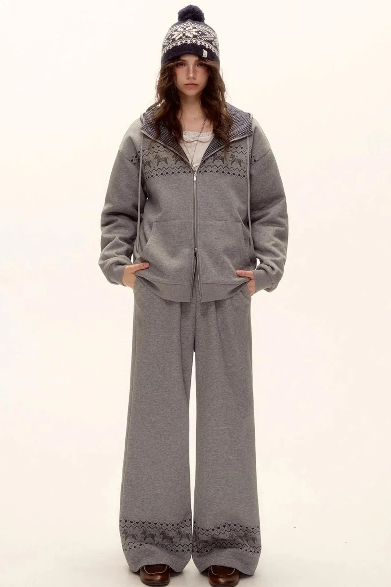 Fair Isle Quilted Jacket Set-Up