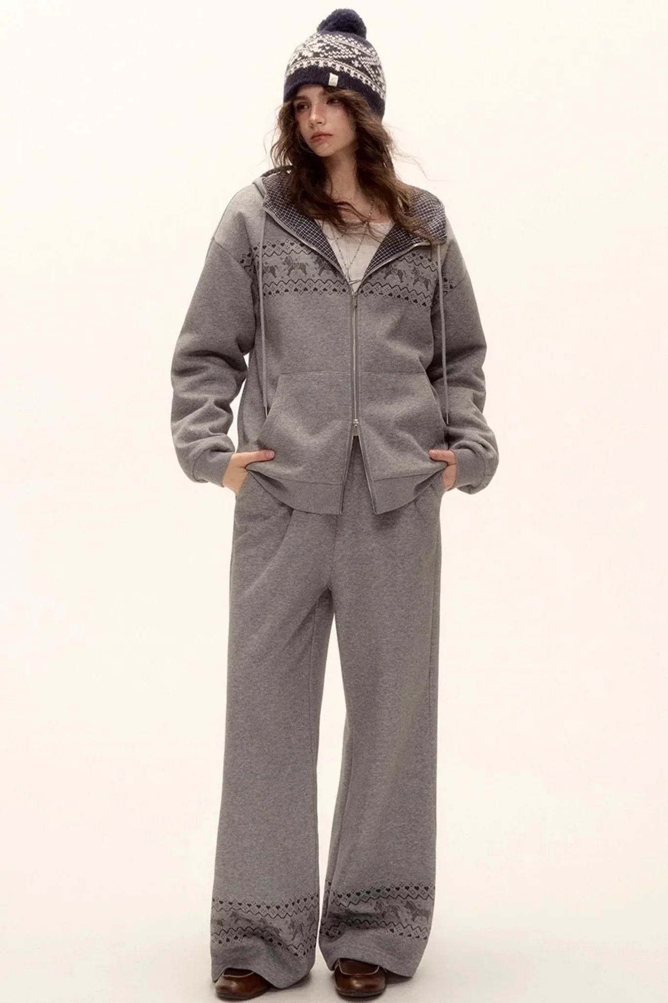Fair Isle Quilted Jacket Set-Up